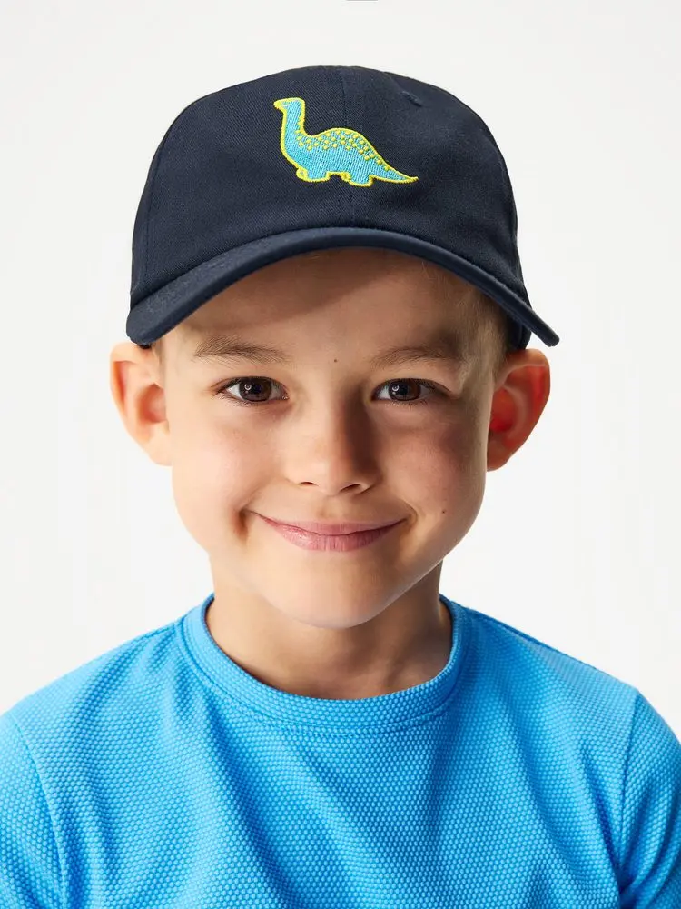 Unuo Dětská kšiltovka, Tm. Modrá, Dinosauři - M (49-52 cm) - 3-6 let
