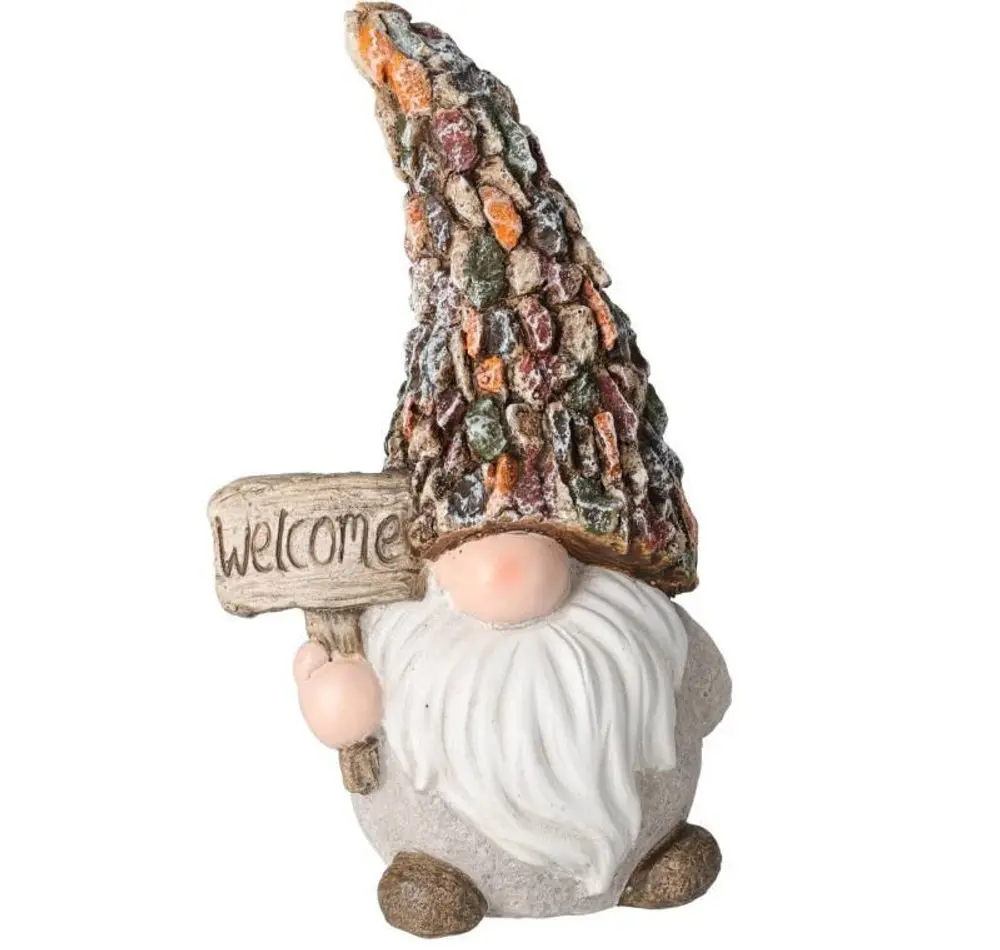 PROGARDEN Zahradní trpaslík dekorace 24 cm s cedulí Welcome KO-095752290welc