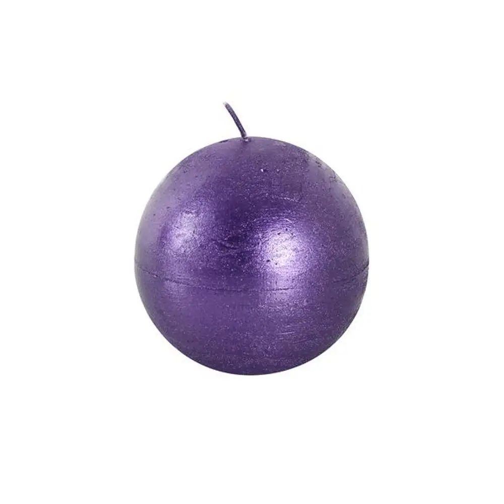 TORO SVÍČKA KOULE, PRŮMĚR 8CM, FIALOVÁ_hamashop