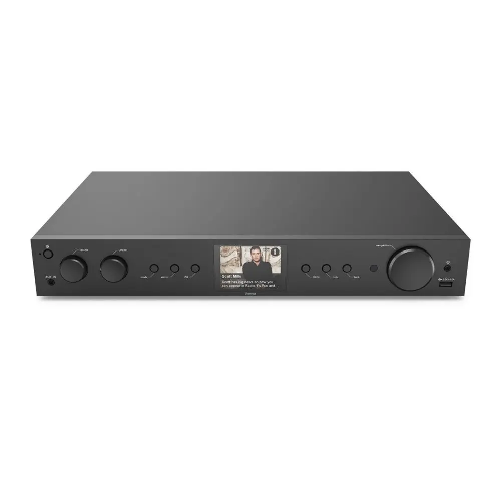 Hama digitální a internetové rádio DIT2105SBTX, Hi-Fi tuner, DAB+/FM/BT RX-TX, App ovládání