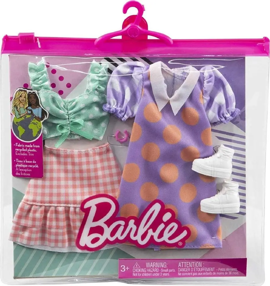 Mattel Barbie 2ks oblečky Asst