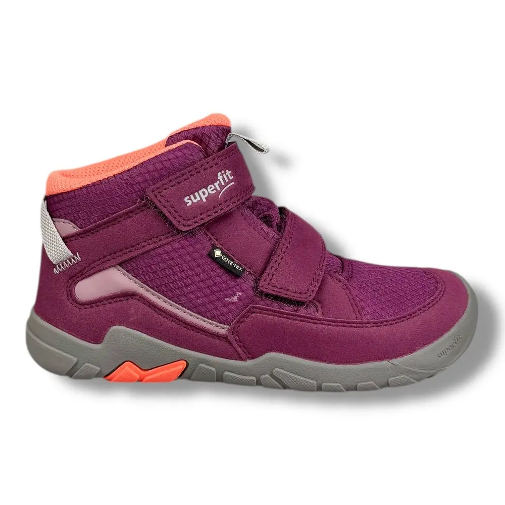 Superfit TRACE 1-006042-5000 – dětské barefoot boty s GORE-TEX membránou, fialová - 31