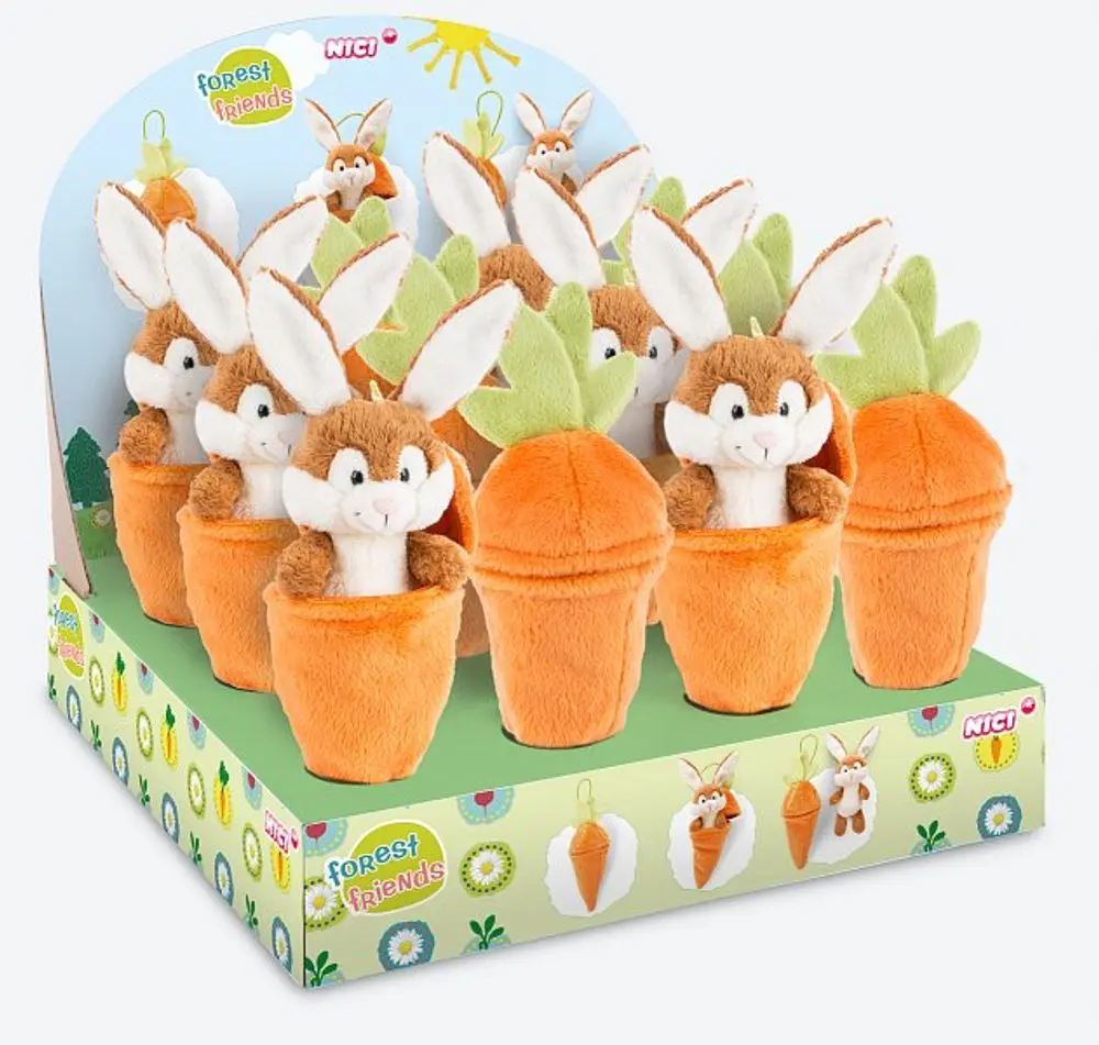 Nici Králíček v mrkvičce -15 cm - plyš
