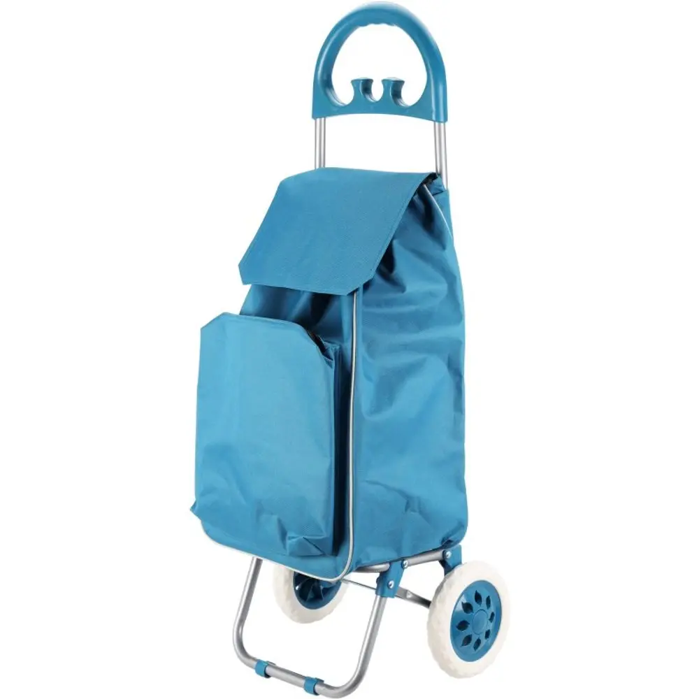 EXCELLENT HOUSEWARE Nákupní taška na kolečkách 40 l světle modrá KO-CM6000040