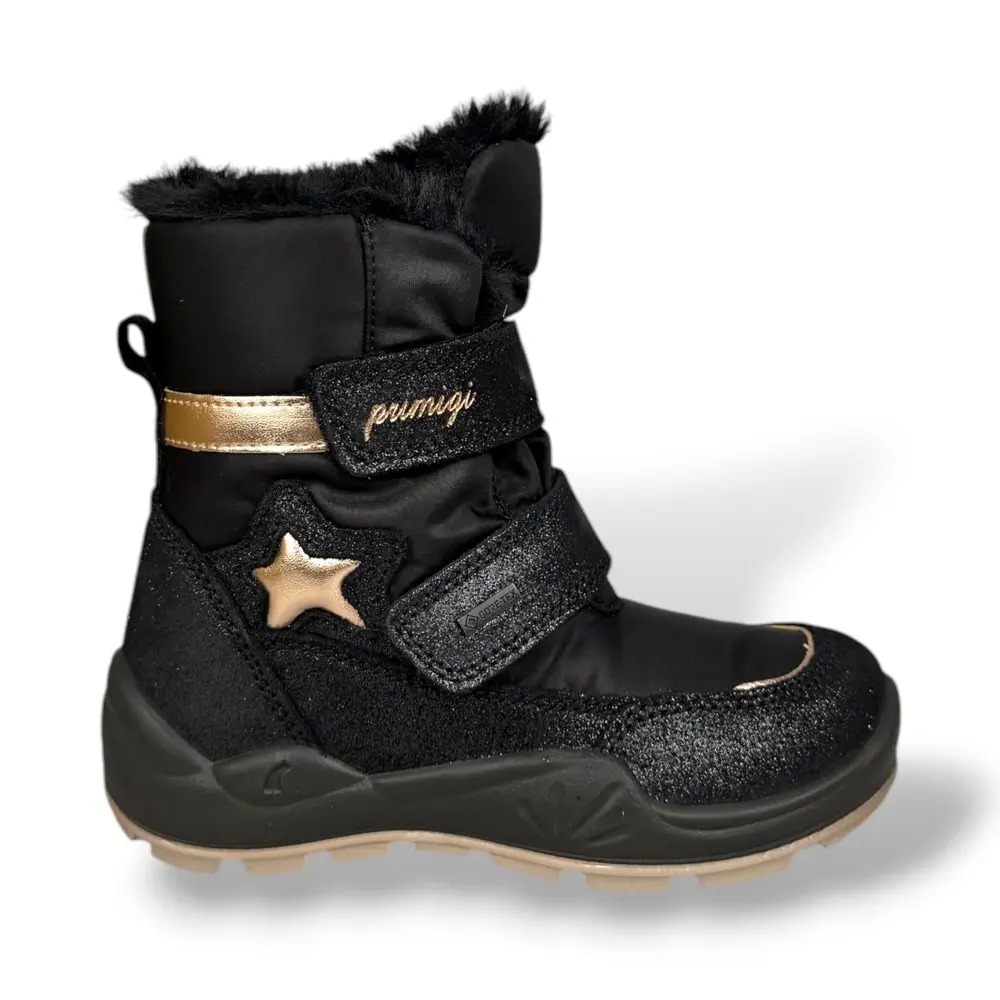 Dívčí zimní boty Primigi GORE-TEX – Black star -