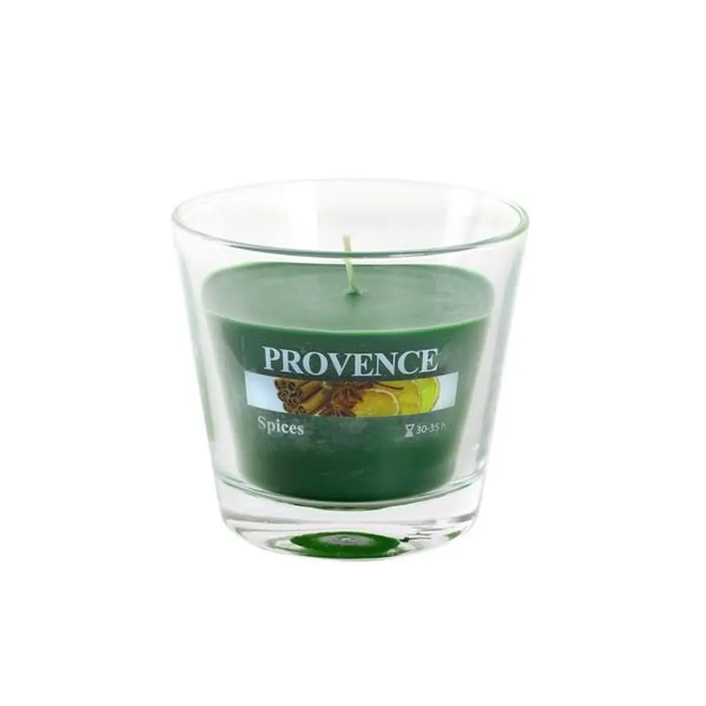 Provence SVÍČKA VE SKLE 140G, KOŘENÍ