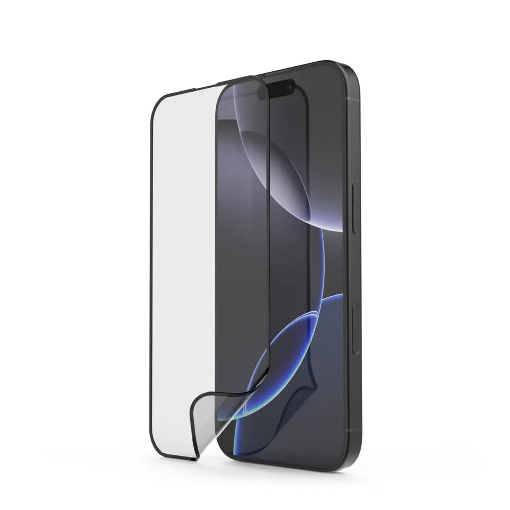 Hama Super Hybrid, nerozbitné ochranné sklo na displej pro Apple iPhone 16 Pro Max, licence D3O®