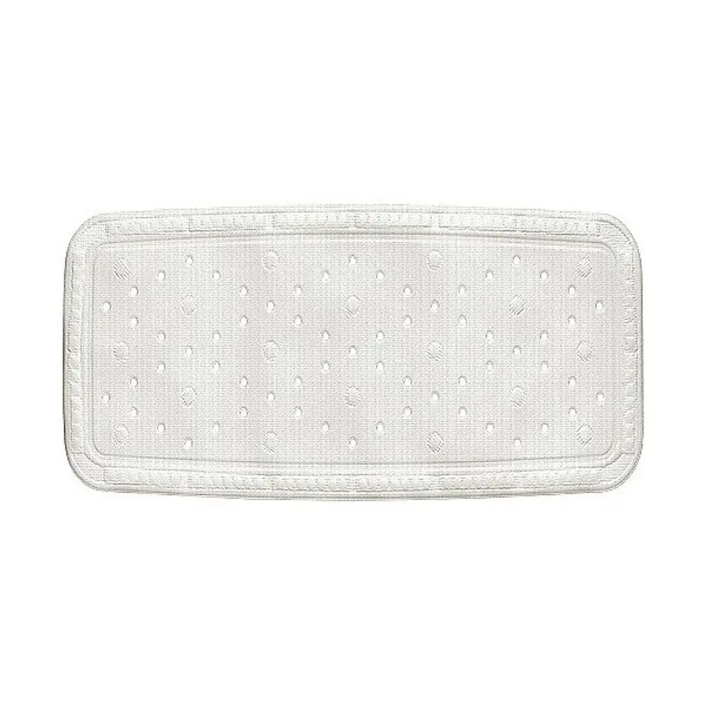 KELA Vanová podložka KRETA PVC bílá 92x36cm KL-22362