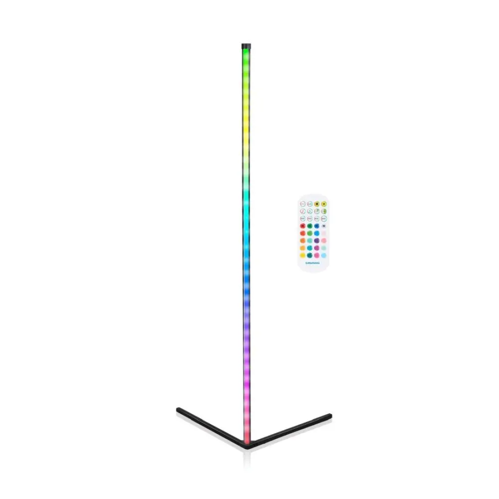 GRUNDIG LED lampa rohová stojací RGBW s hudebním senzorem 140 cm ED-258815
