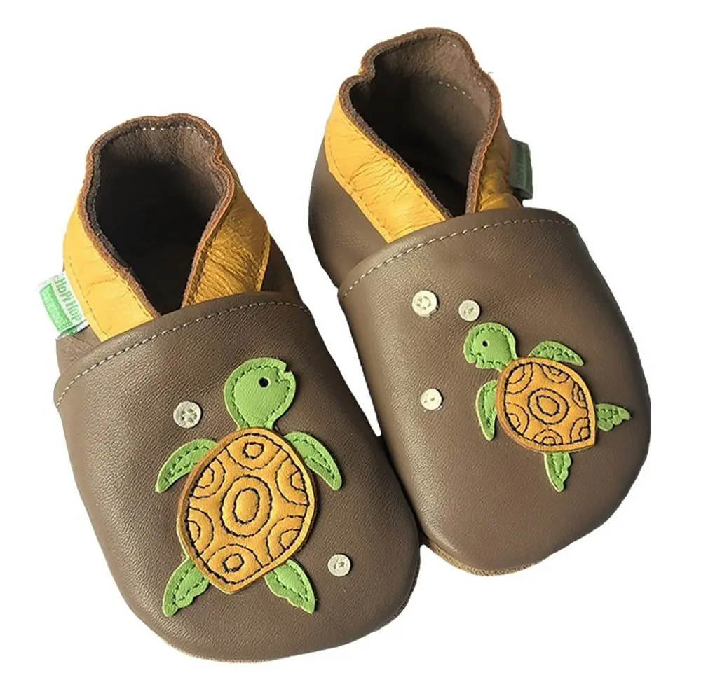 Hopi Hop BAREFOOT kožené capáčky ŽELVIČKY mocca