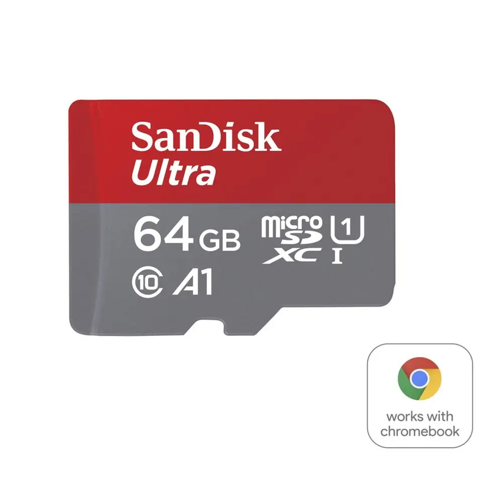 SanDisk Ultra microSDXC card for Chromebooks 64 GB, 140 MB/s, UHS-I, s adaptérem
