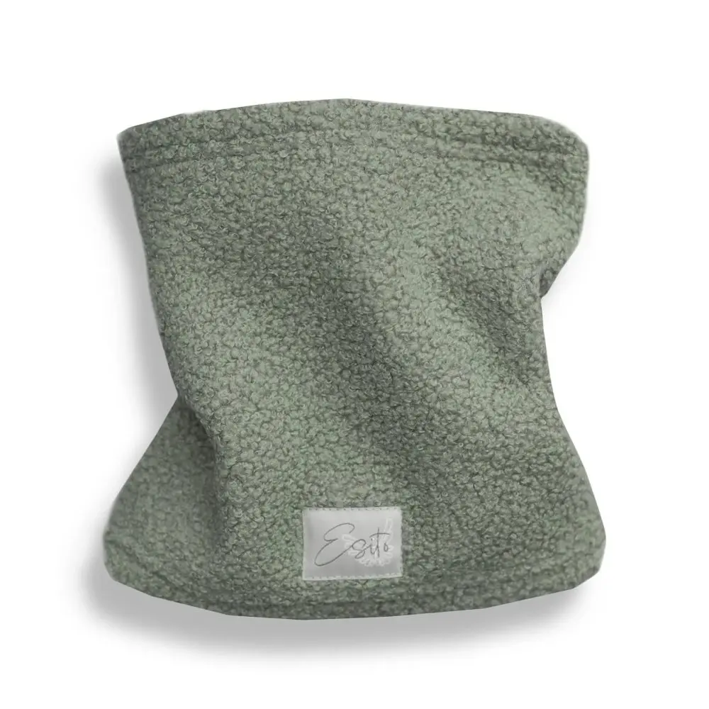 ESITO | Zimní nákrčník Teddy fleece double Olive - olivová / 44