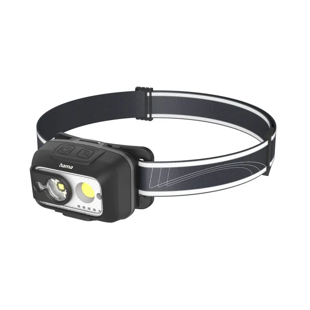 Hama HL500-C, LED čelovka, nabíjecí, 500 lm / 110 m, IP44