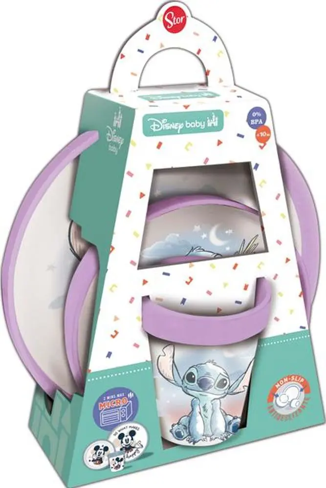 STOR Dětská sada nádobí STITCH 3ks