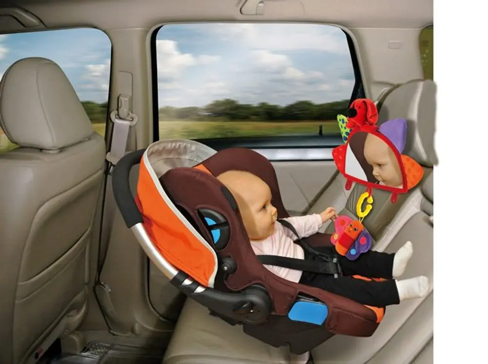 K´s Kids Baby návlek na opěrku se zrcátkem a závěsnými hračkami