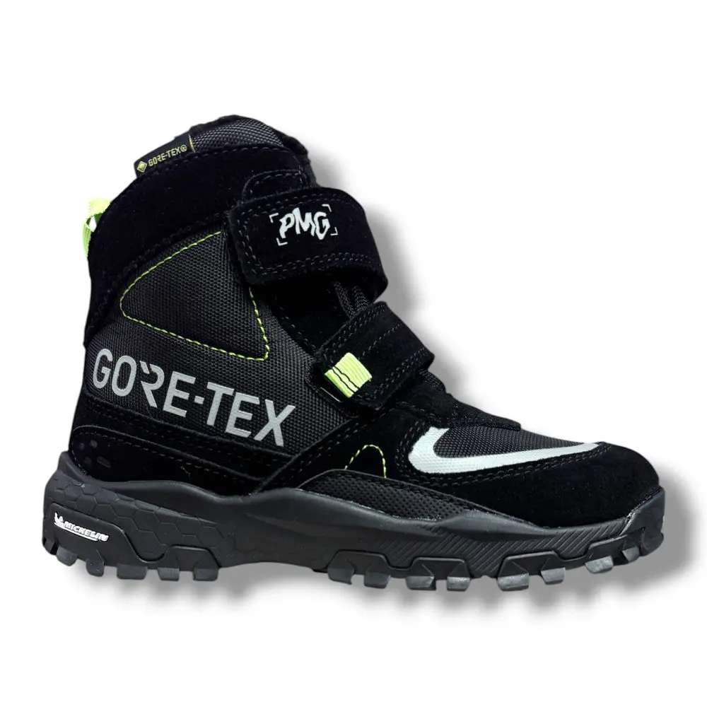 Primigi GORE-TEX dětské outdoorové boty černé s Michelin podrážkou -