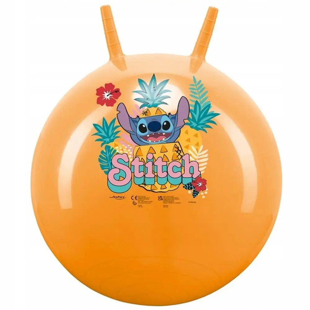 John Skákací míč Stitch 45-50cm oranžový
