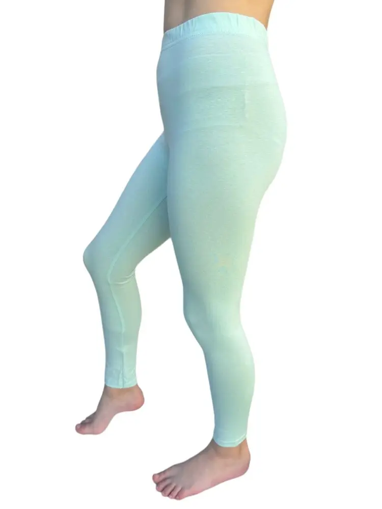 Legíny Lily Grey jednobarevné - mint - 98