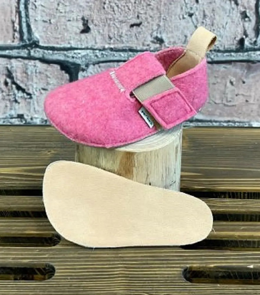 Pegres filcové přezůvky barefoot BF05U - fucsia