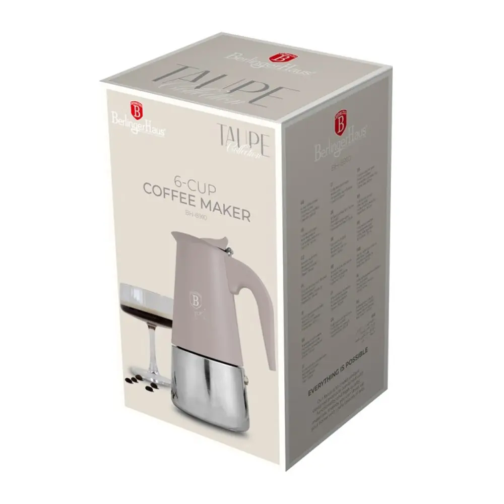 BERLINGERHAUS Kávovar 6 šálků indukční Taupe Collection BH-8910