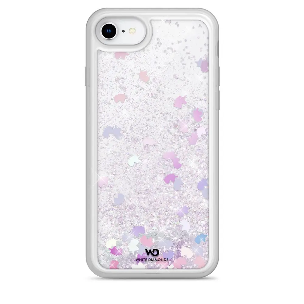 White Diamonds Sparkle, kryt pro Apple iPhone 6/6s/7/8/SE 2020/SE 2022, barevní jednorožci