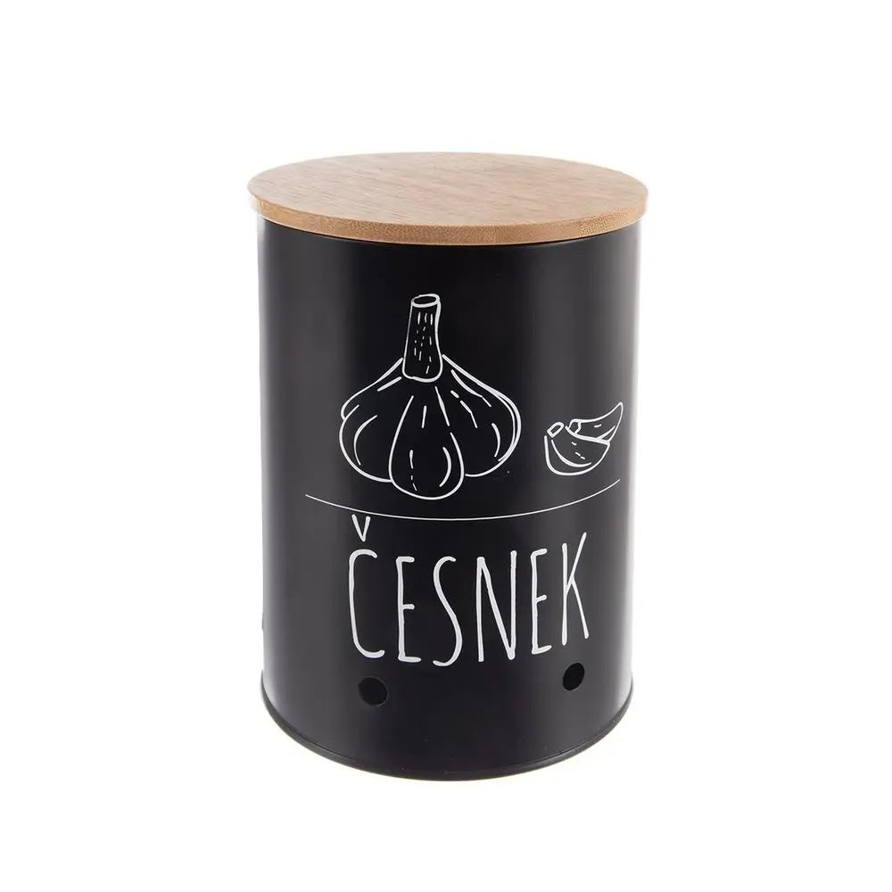 Dóza pr. 11 cm Česnek BLACK