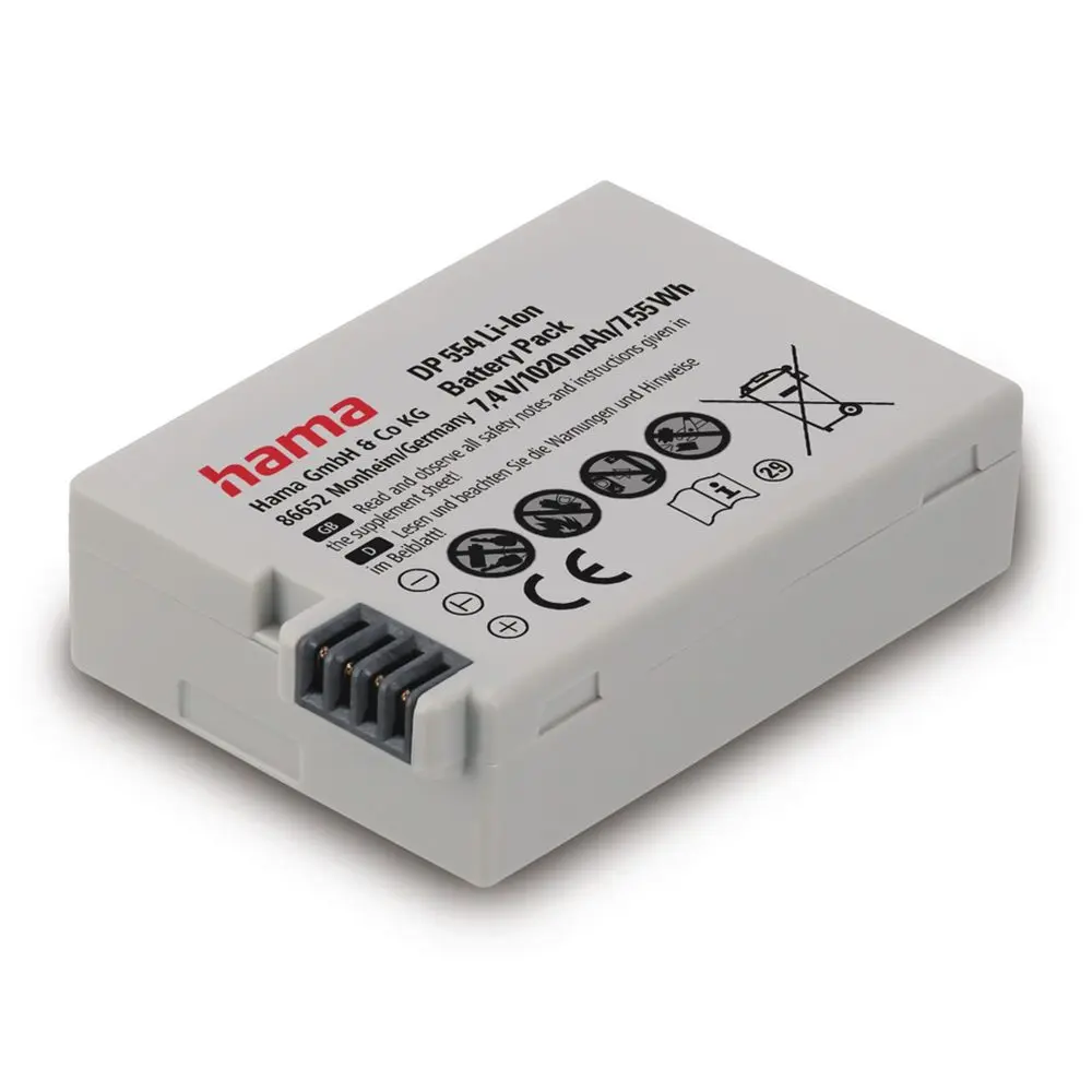 Hama fotoakumulátor typ Canon LP-E8, Li-Ion 7,4 V/1020 mAh
