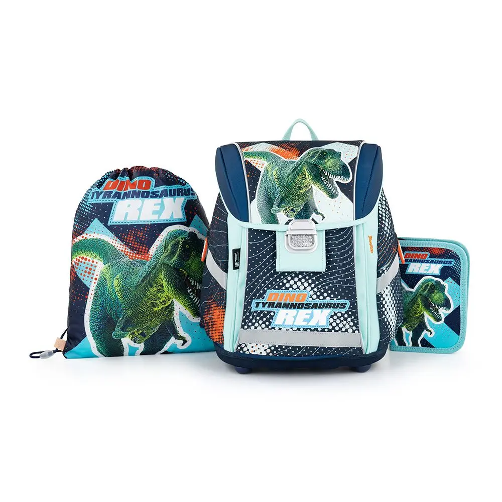 Školní batohový set 3-dílný Karton P+P Premium Light Dinosaurus