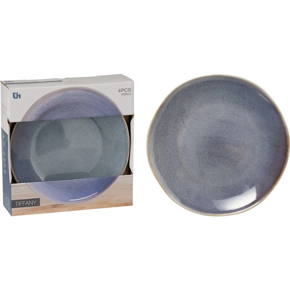 EXCELLENT HOUSEWARE Talíř mělký sada 4 ks pr. 28 cm modrá KO-Q07000090