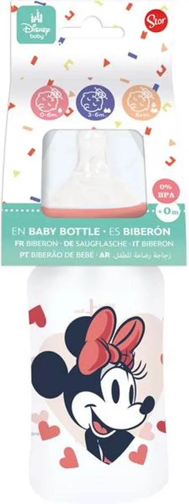 STOR Kojenecká láhev 240ml MINNIE