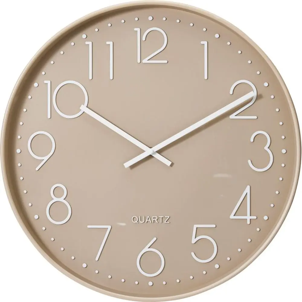 SEGNALE Nástěnné hodiny 50 cm barva taupe KO-837362520