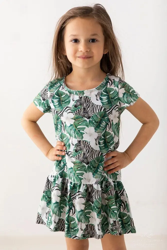 Lily Grey Dívčí šaty - zebra