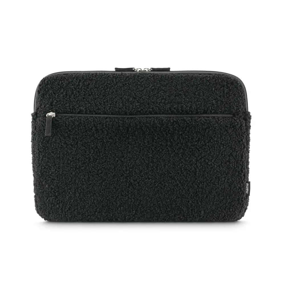 Hama Cozy, obal na notebook, 14,1-15,6" (36-40 cm), chlupatý, přední kapsa, černý