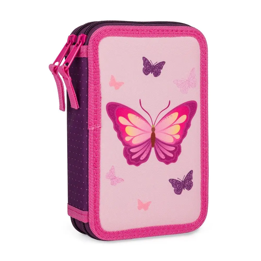 OXYBAG Školní penál dvoupatrový Motýl 159839