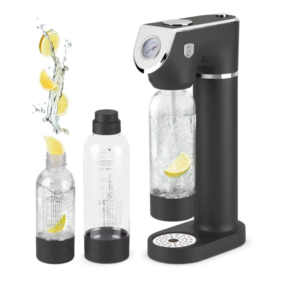 BERLINGERHAUS Výrobník sody SODABAR + 2 lahve Antracit Collection BH-8557