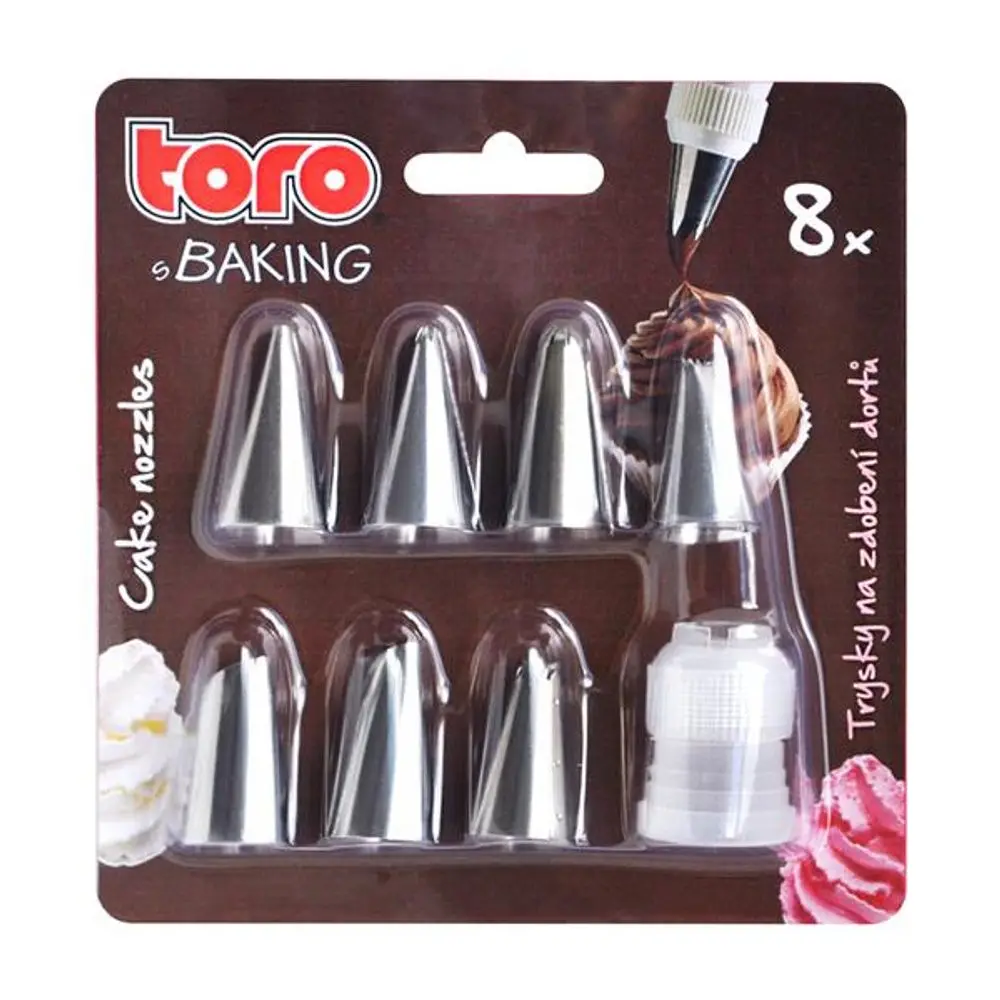 TORO TRYSKY NA ZDOBENÍ DORTŮ 7KS Á 3,2X1,8CM, NEREZ