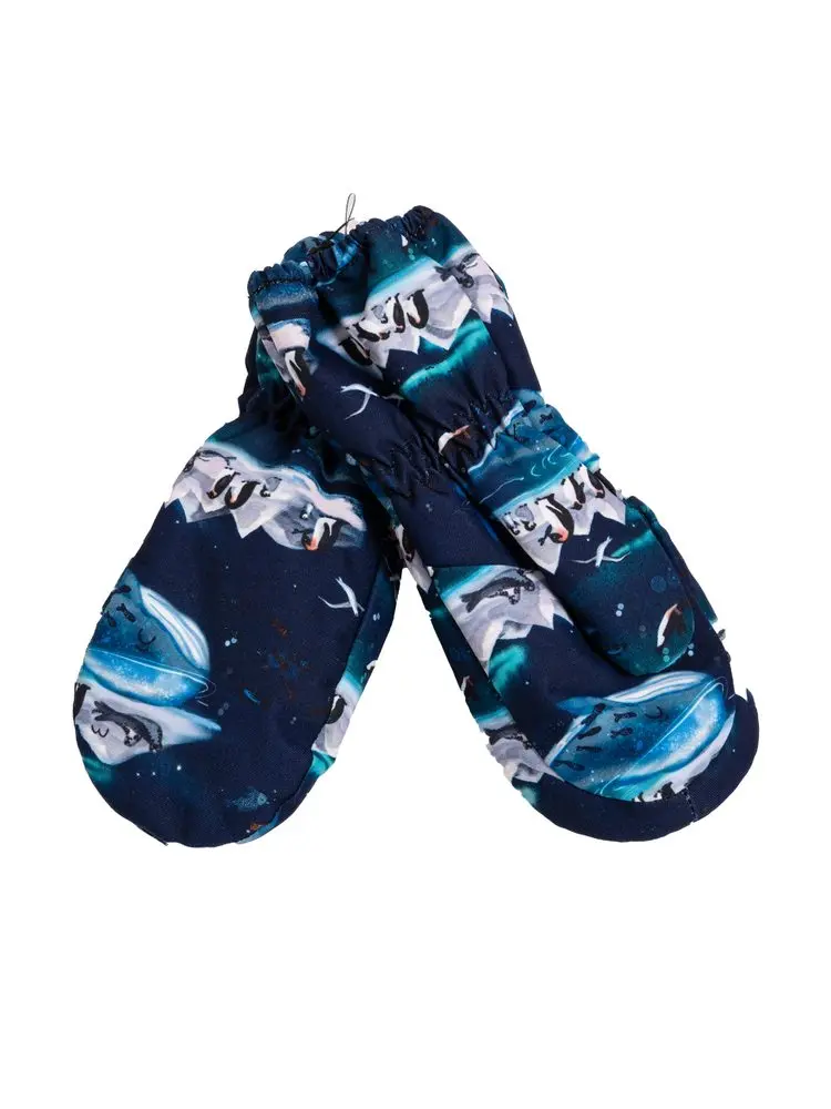 Unuo Dětské zimní rukavice Snow, Tučňáci - XL