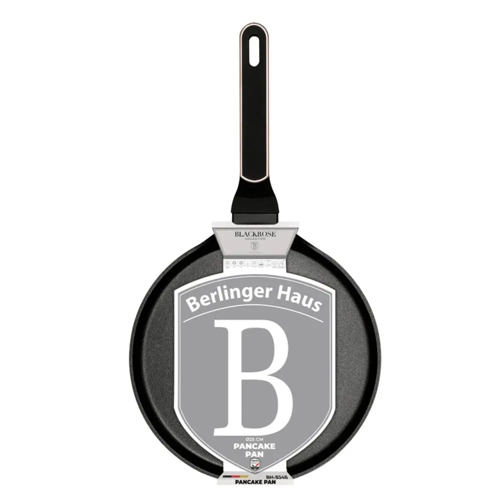 BERLINGERHAUS Pánev na palačinky s titanovým povrchem 25 cm Black Rose Collection BH-8348