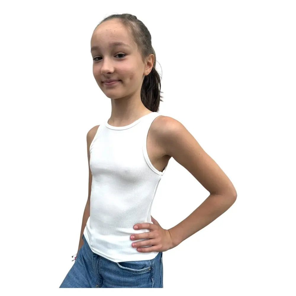 Modadeti Dívčí tílko white - 14