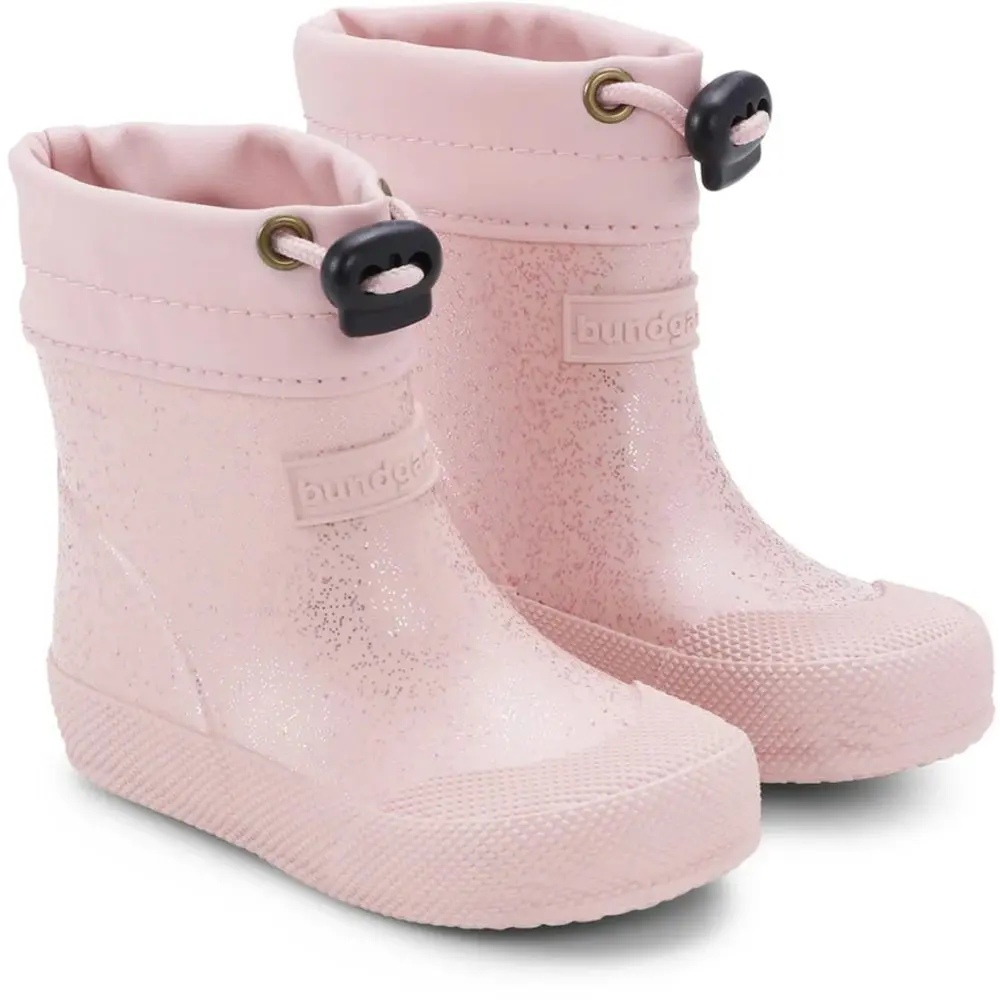 Dětské zateplené holínky Bundgaard Malik - Old Rose Sparkle -