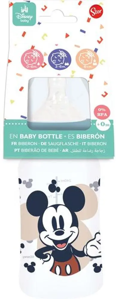 STOR Kojenecká láhev 240ml MICKEY
