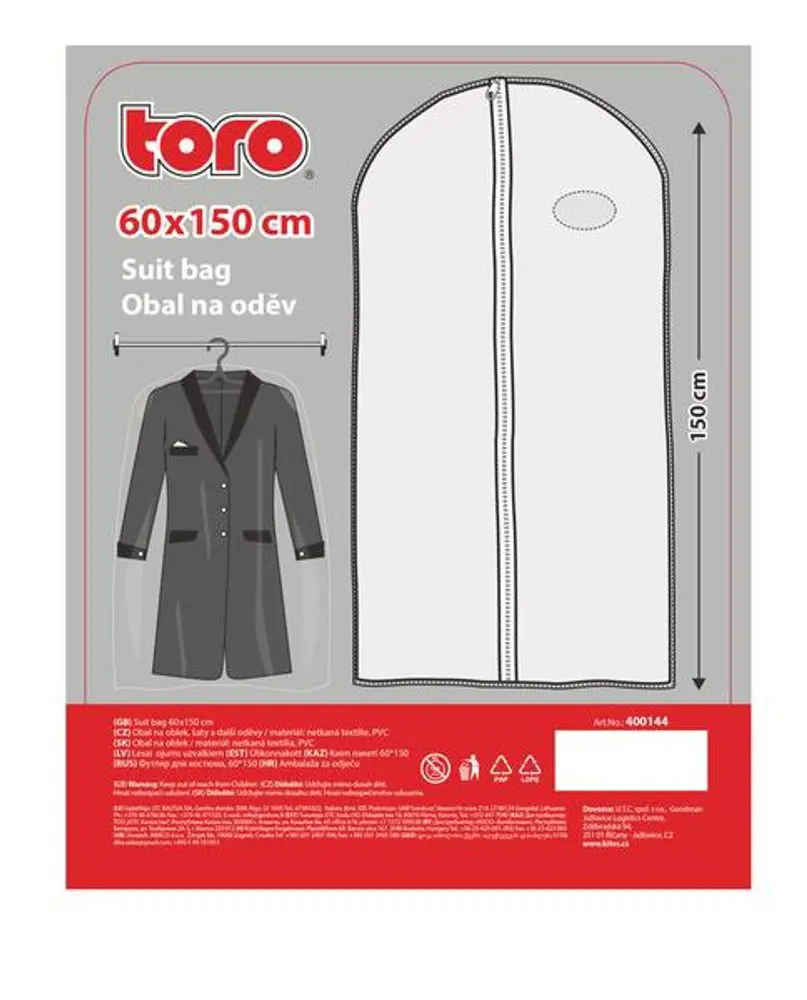 Obal na oblek TORO 150x60cm