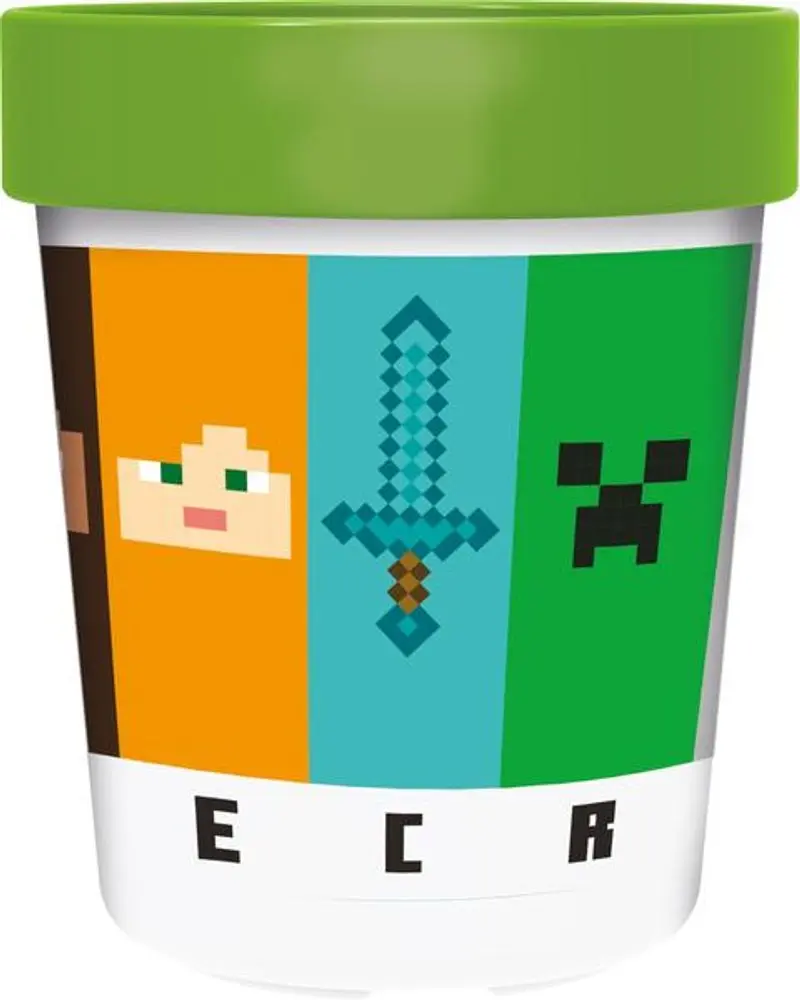 STOR Plastový kelímek MINECRAFT 260ml protiskluzový