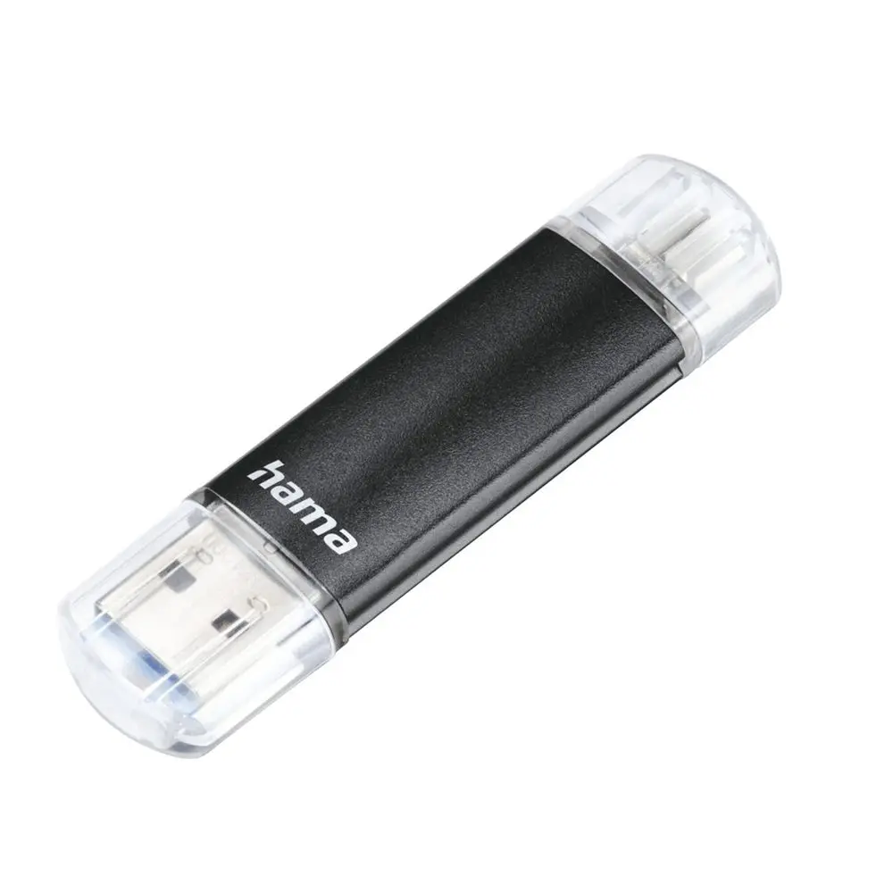 Hama USB flash disk Laeta Twin, USB 3.0, 256 GB, 40 MB/s, černý