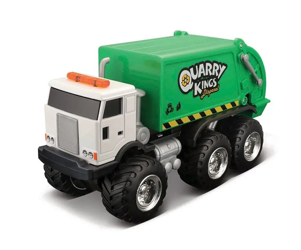 Maisto Builder Zone Quarry monsters Užitkové vozy - popelářský vůz