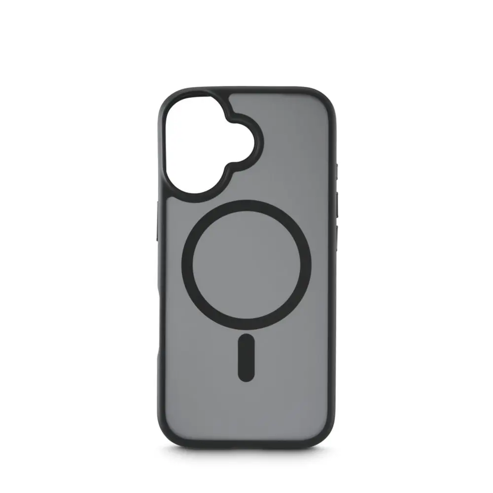Black Rock Hybrid Case, kryt pro Apple iPhone 17, magnetický, matný, poloprůhledný černý