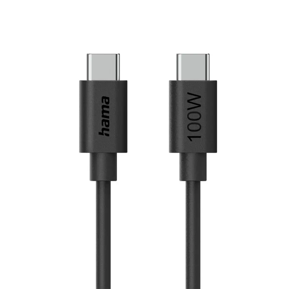 Hama USB-C 2.0 kabel, 1,5 m, 100 W, Ecosential