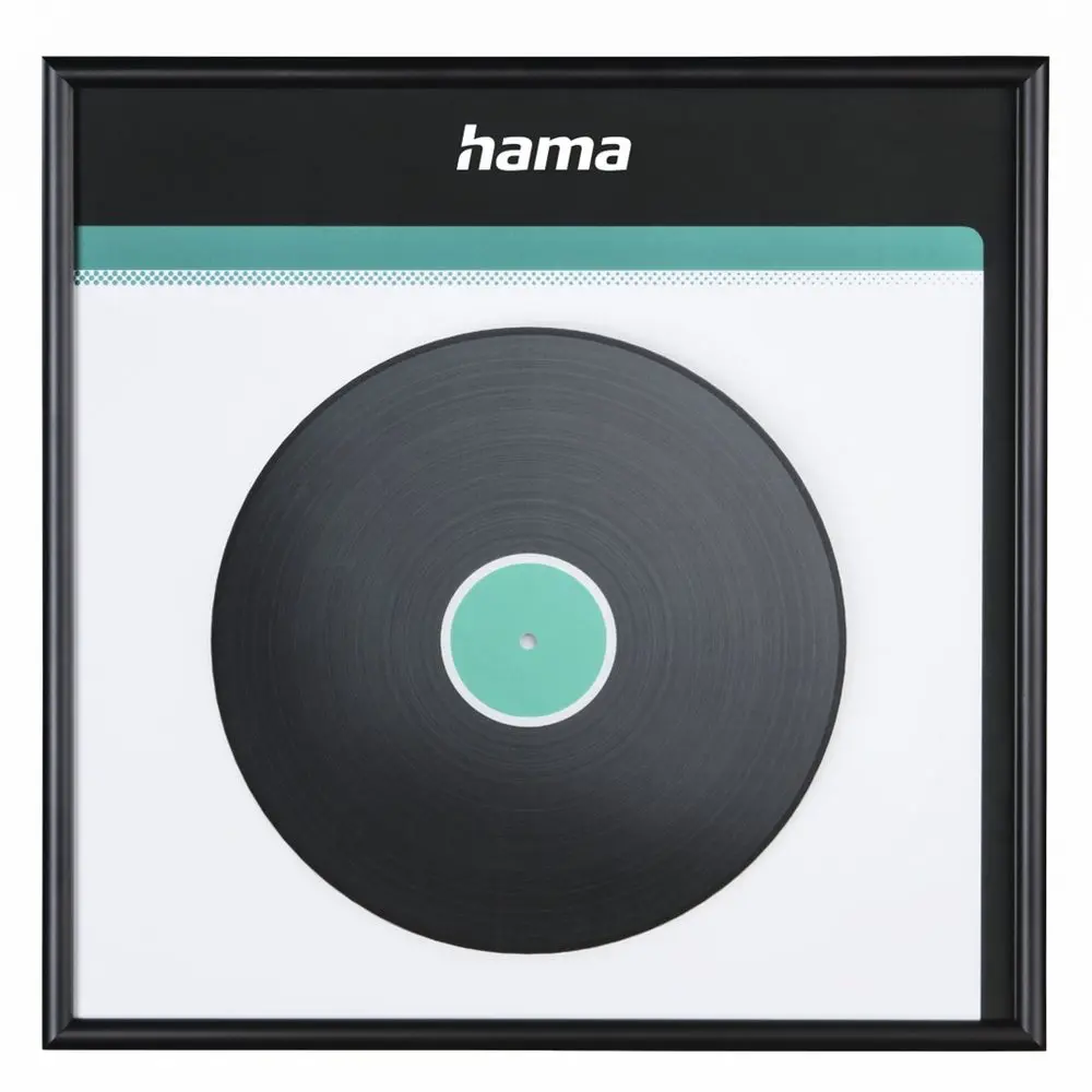 Hama rám na obal gramofonové desky (LP/vinyl), 31,5x31,5 cm, hliníkový, matný černý