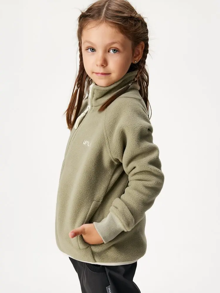 Dětská fleecová mikina Comfort, Khaki