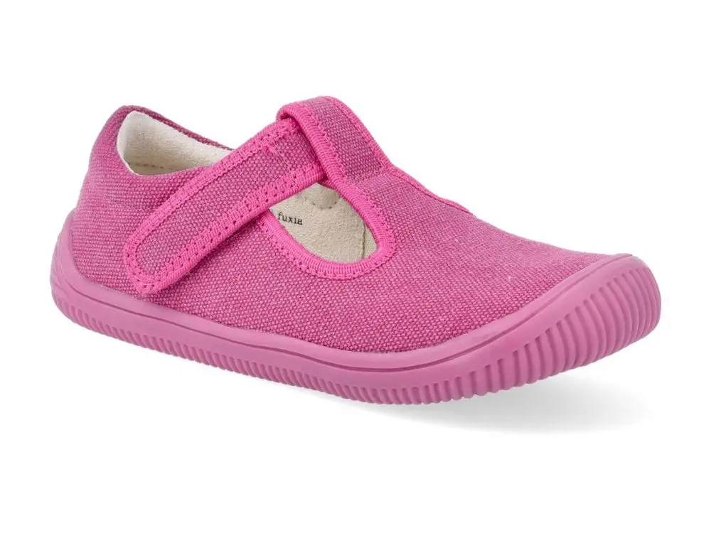 Dětská BAREFOOT domácí obuv/letní plátěnky Protetika - Kirby Fuxia - 20